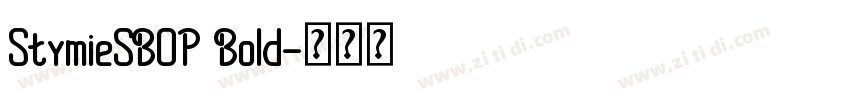 StymieSBOP Bold字体转换